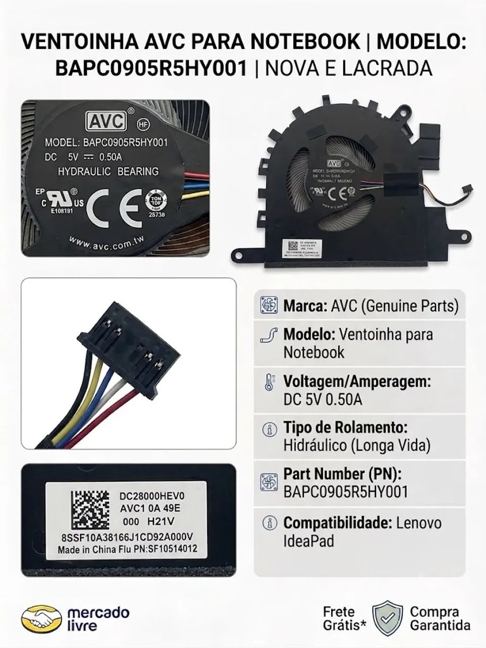 Dissipador de calor notebook Lenovo 