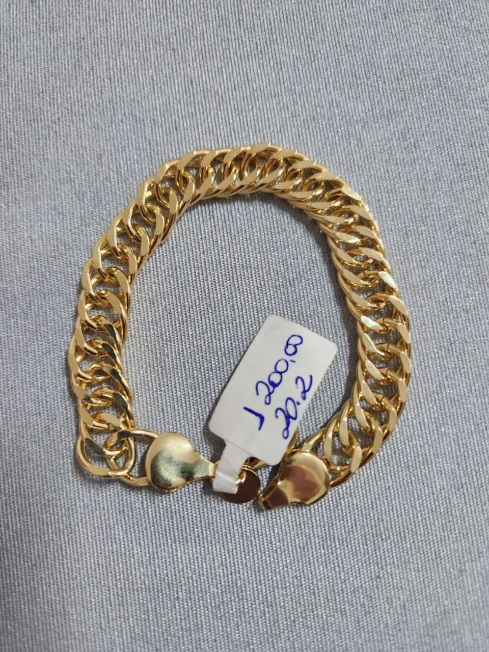 Semijoia Pulseira banhada ouro