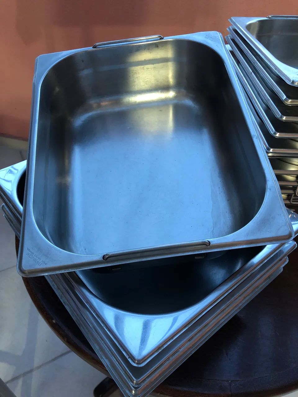 Cubas de inox para restaurante buffet GN1/2 100mm