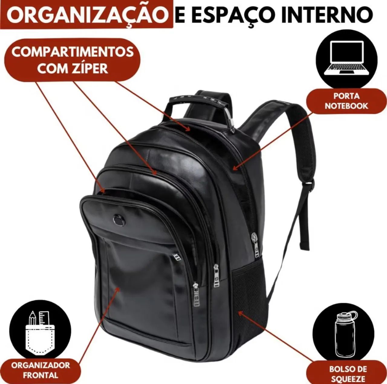 Mochila grande e média  - Foto 5