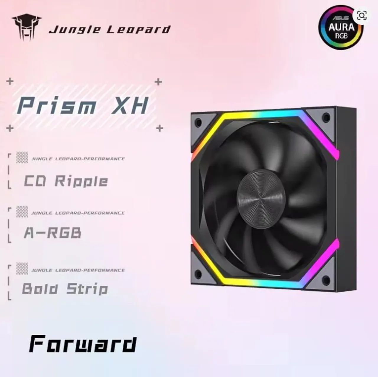 FAN Cooler ARGB | Jungle Leopard - Galaxy | Preto - Foto 5