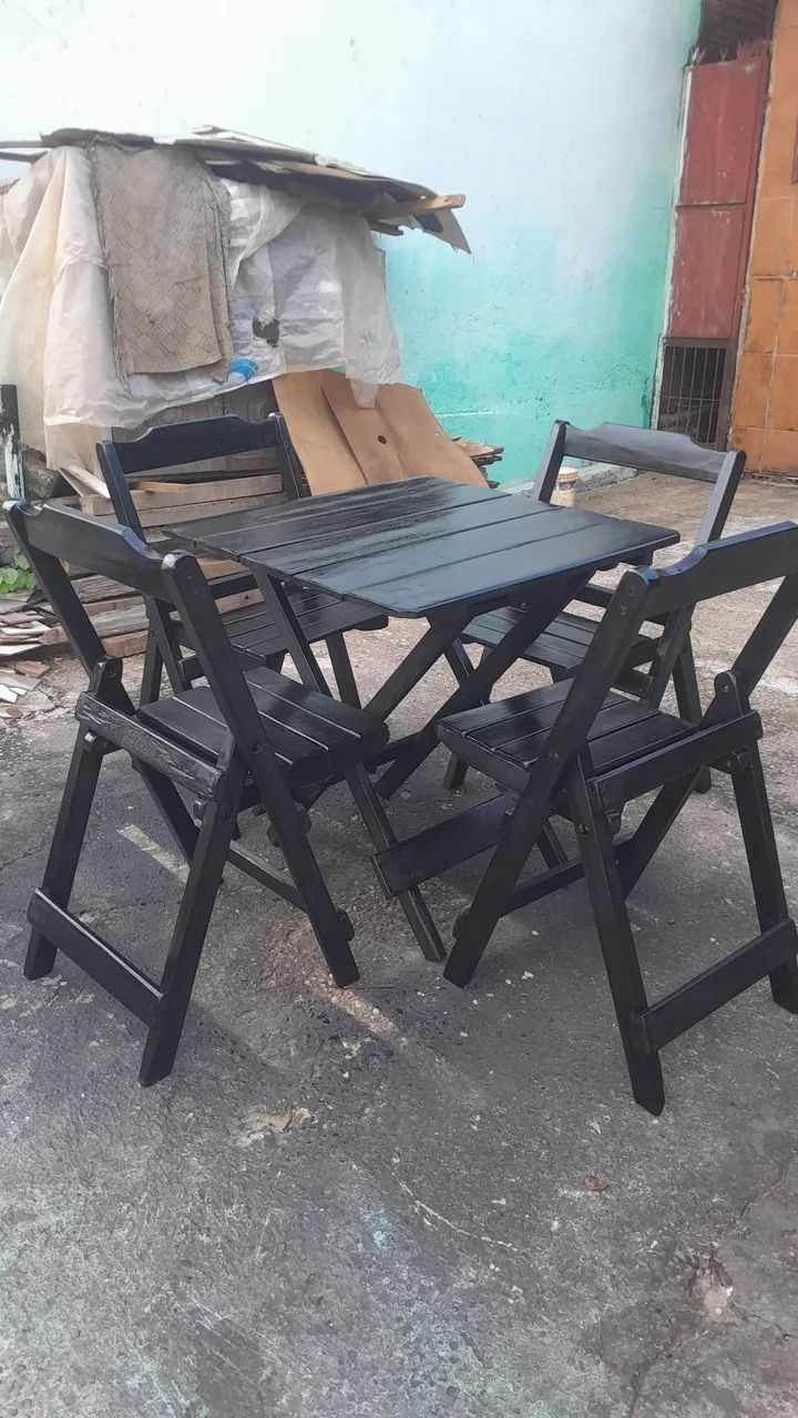 Conjunto de cadeiras dobraveis 