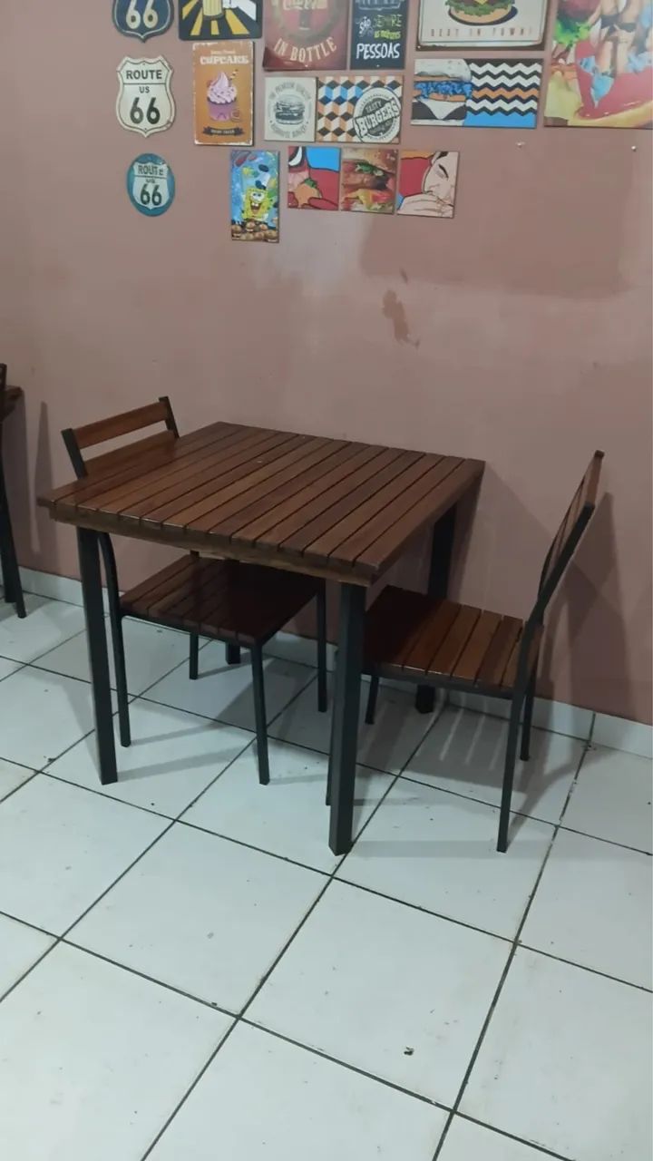 CONJUNTO DE MESA COM 2 CADEIRAS - Foto 4