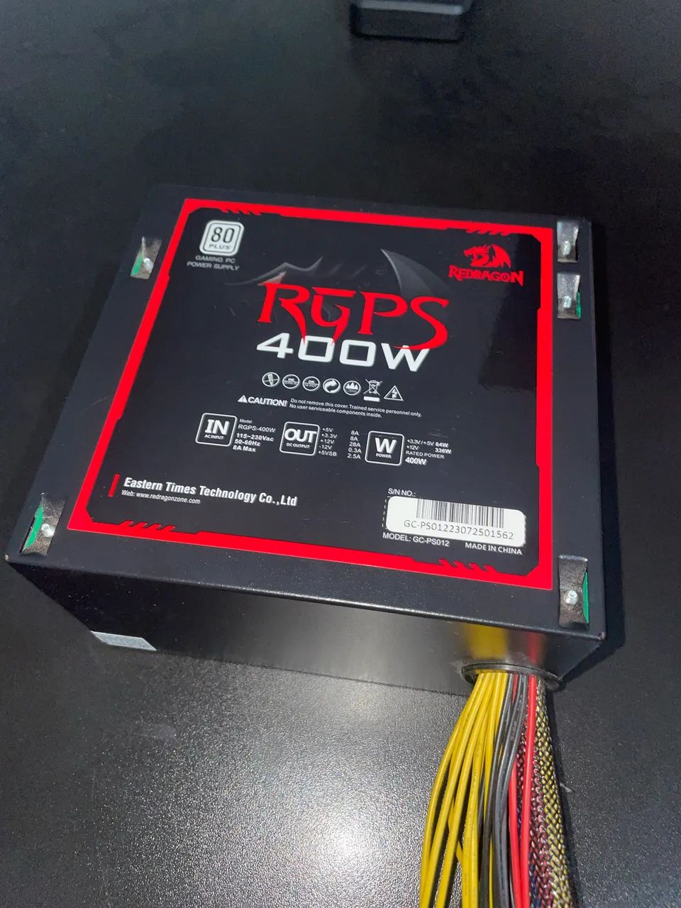 Fonte Redragon RGPS-400W, 80 Plus  - Foto 2