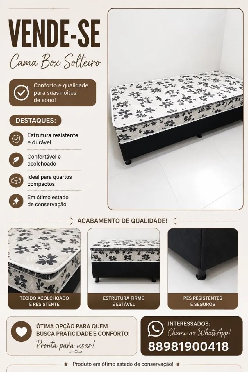 cama box solteiro