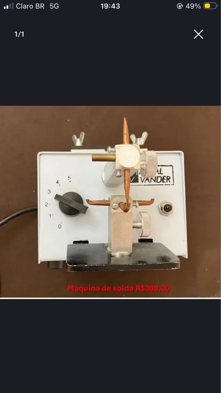 Máquina de solda odontológico 