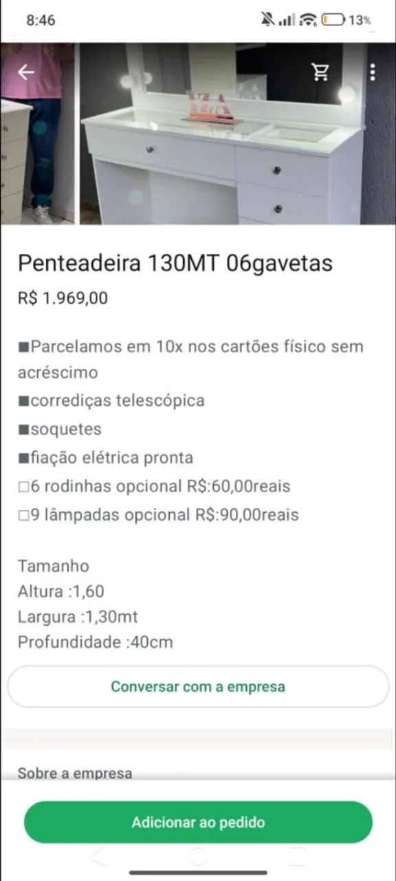 Penteadeira camarim LUXO - Foto 4