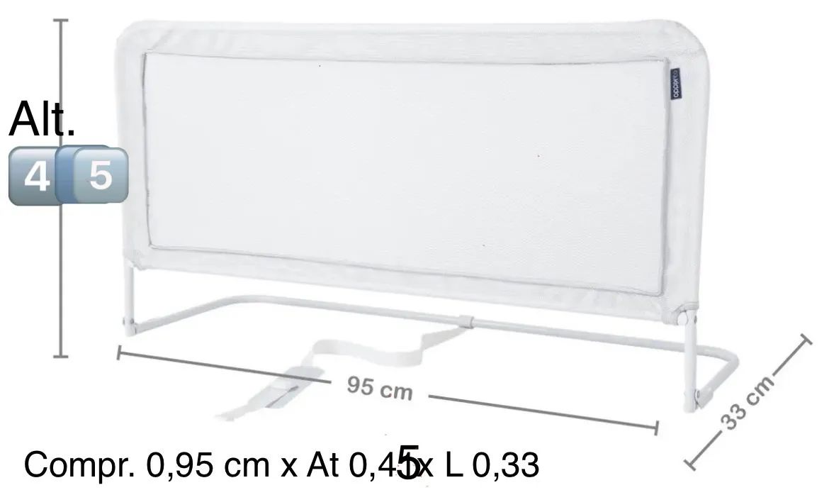 Grade de proteção pra cama.Cor rosa. - Foto 3