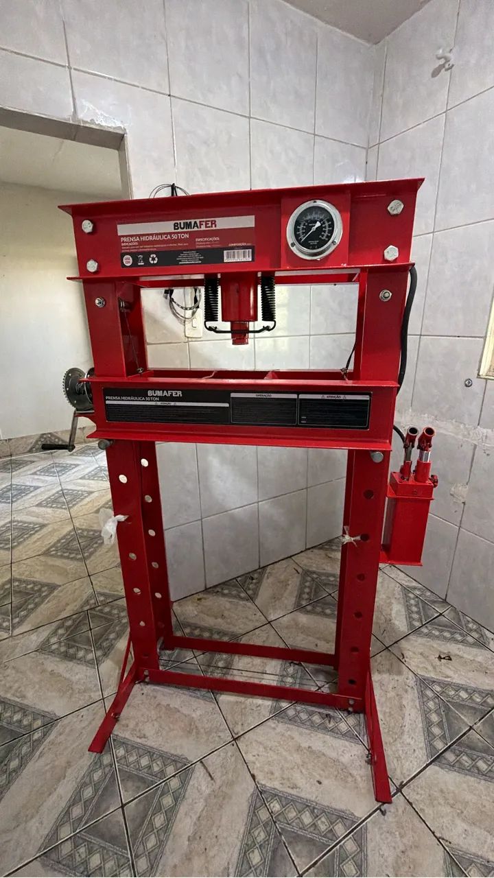 Prensa Hidráulica 50 Toneladas Bumafer - Para Manutenção