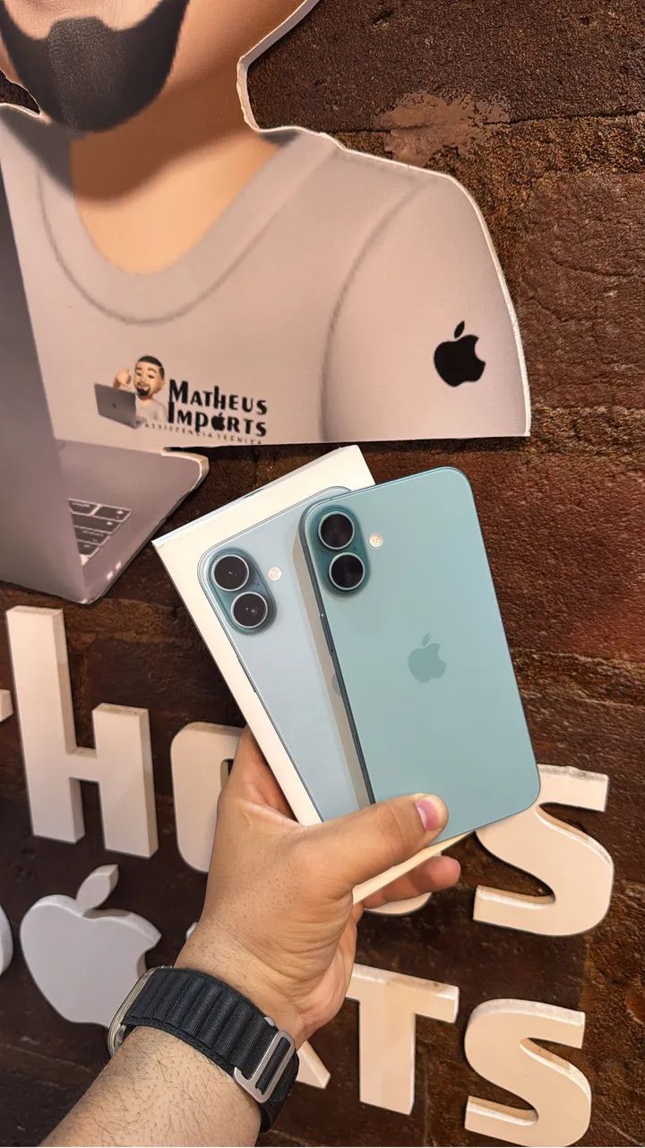 IPHONE 16 PLUS 128GB,CHIP FÍSICO COM CAIXA. - Celulares e