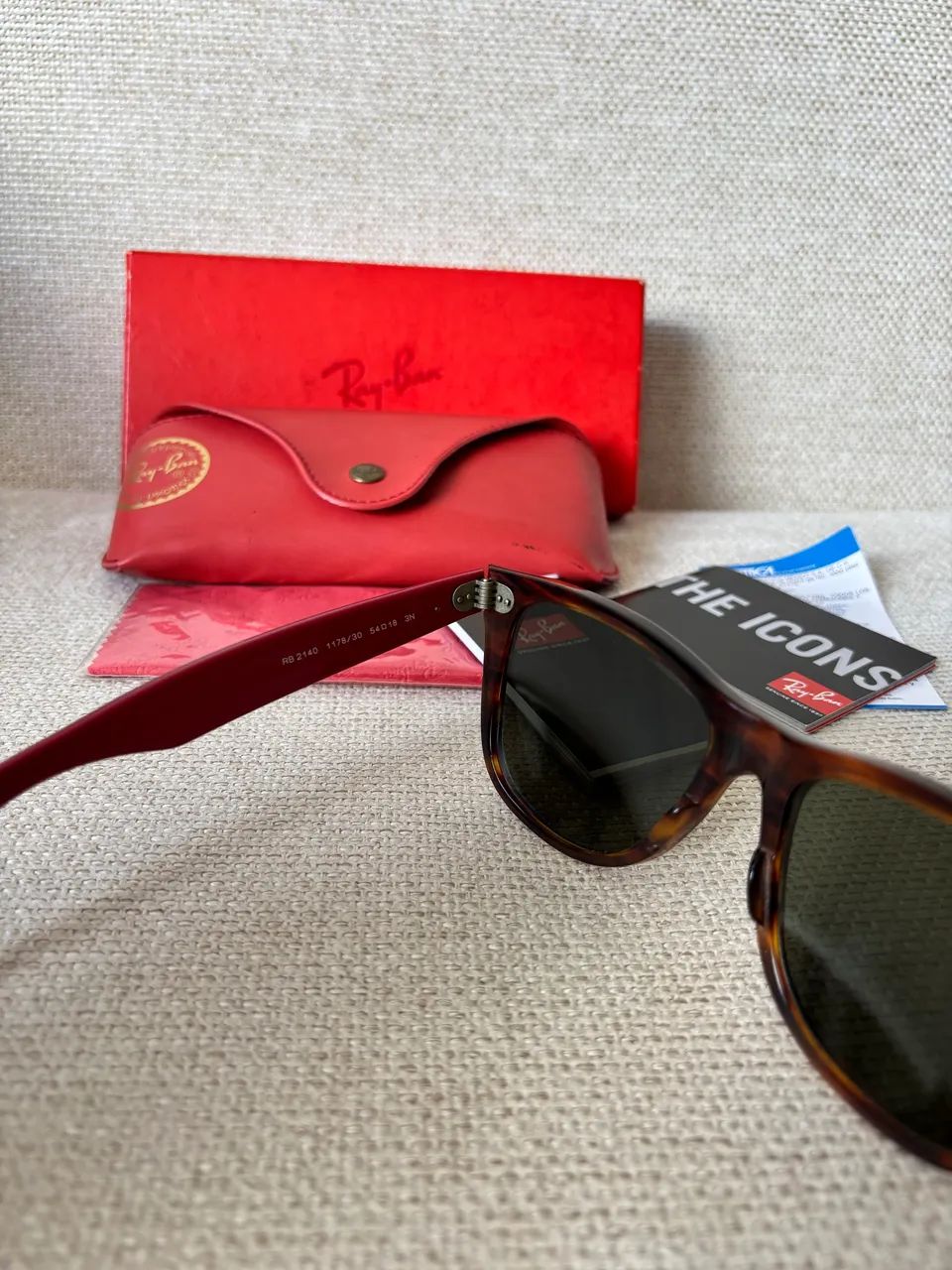 Óculos Ray-Ban New Wayfarer lentes espelhadas - Foto 4