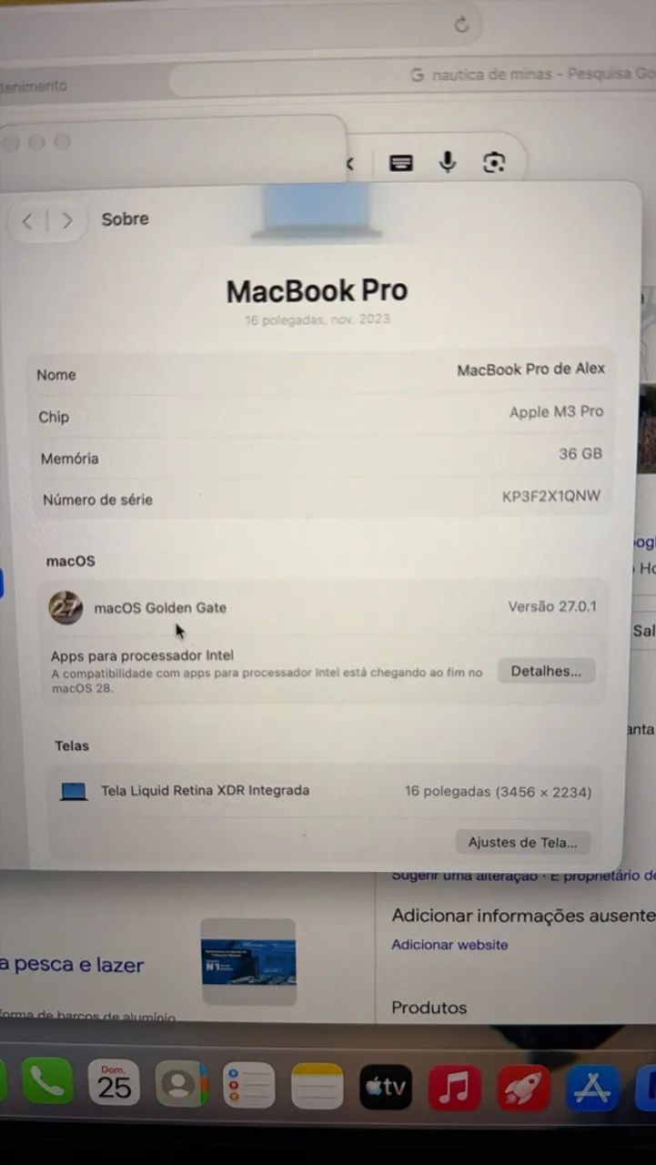 Macbook pro m3 pro 36gb ram ssd 512  - Foto 3