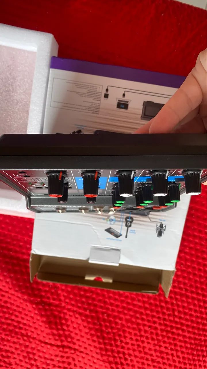 Mesa de Som TEYUN NA4 (Console de Mixagem Profissional de 4 Canais) - Foto 4