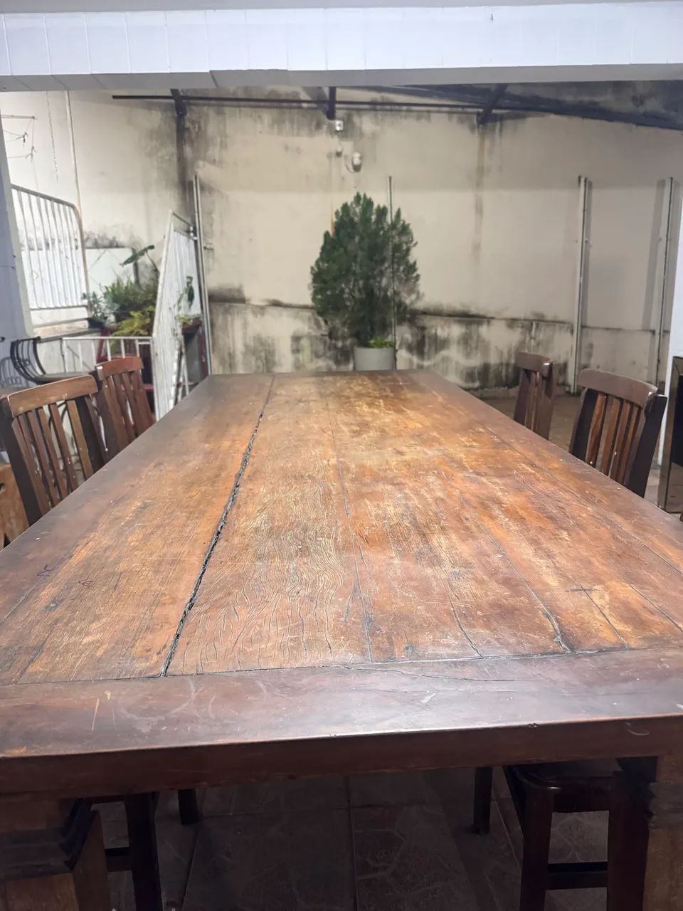 Mesa de madeira peroba rosa 