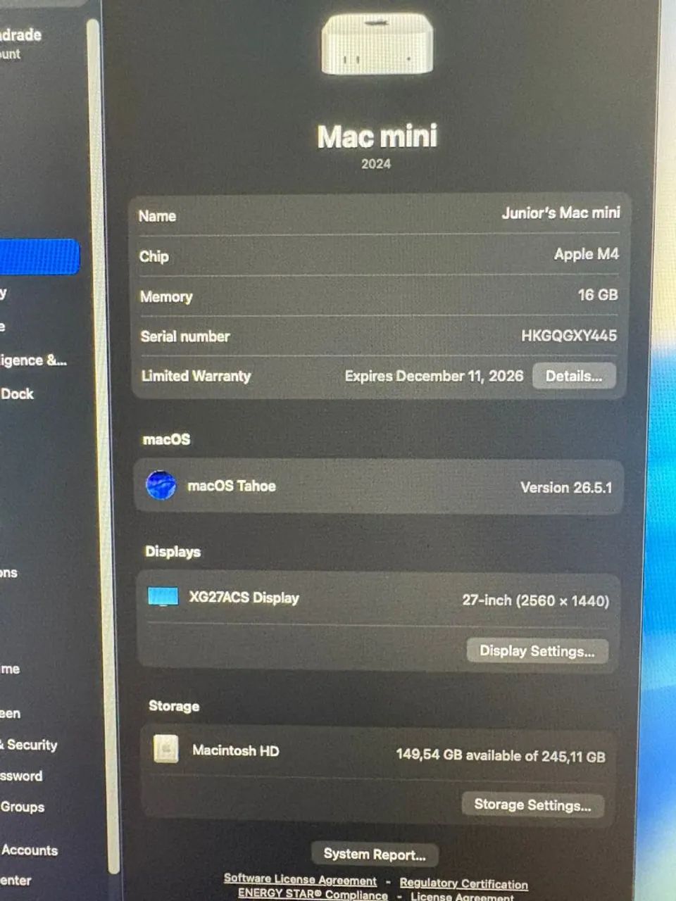 Mac mini M4 - 16GB RAM + 256GB SSD | Muito conservado - Foto 2