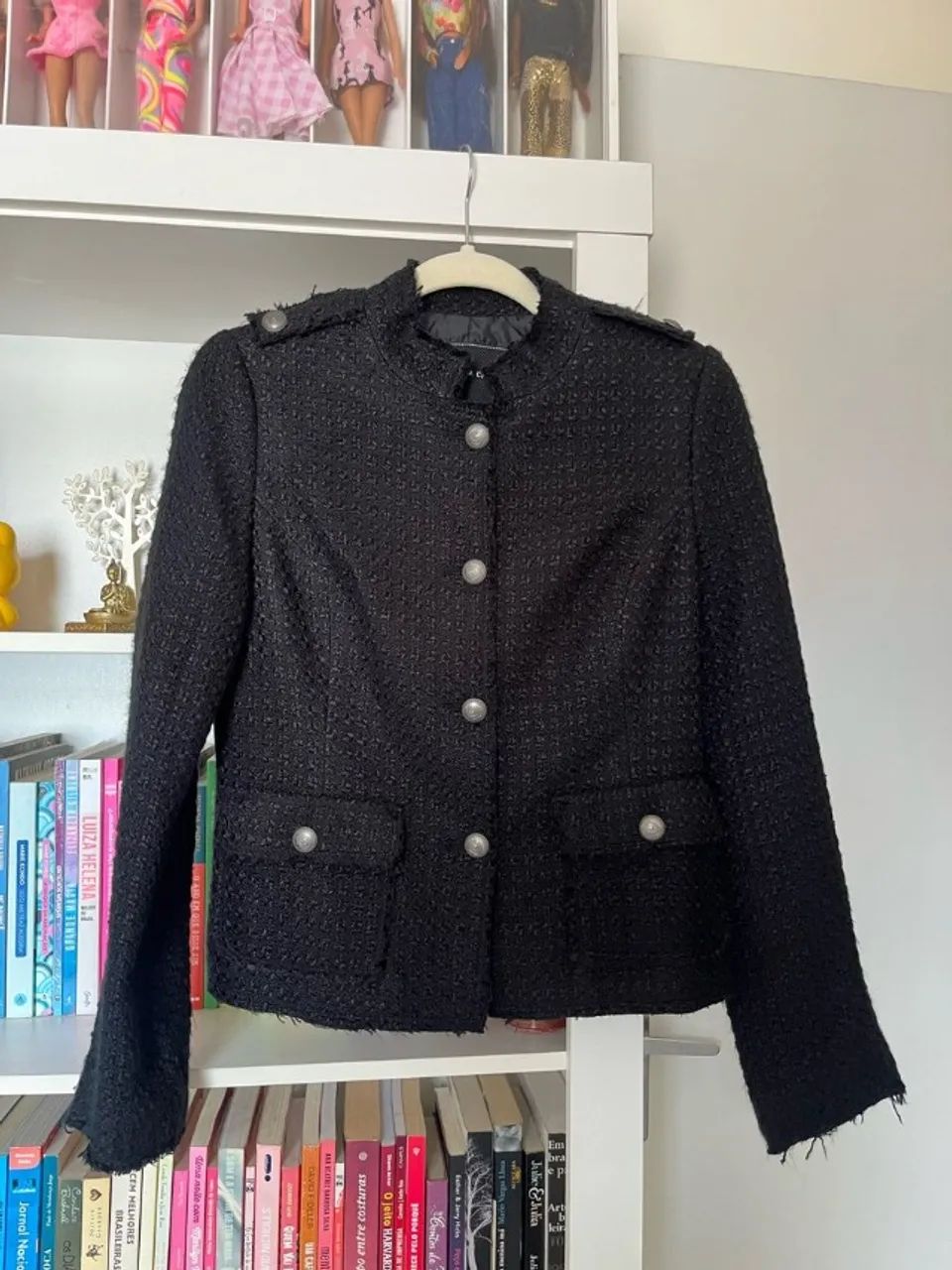 Casaco Tweed - Preto