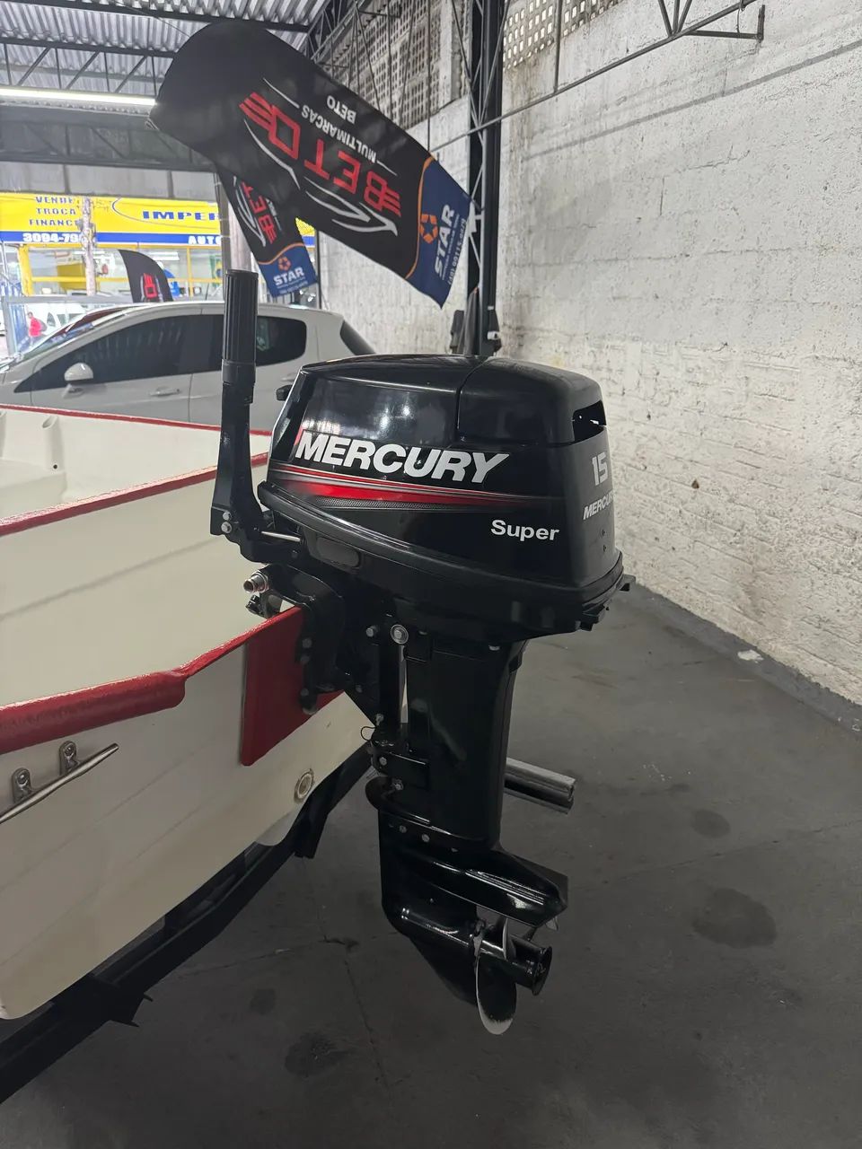 Barco motor mercúry 15 hp super  - Foto 5