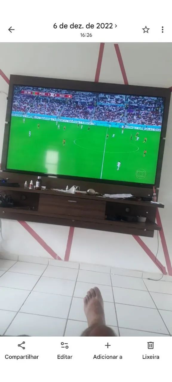 Painel de parede grande cabe TV de 80 polegadas  - Foto 3