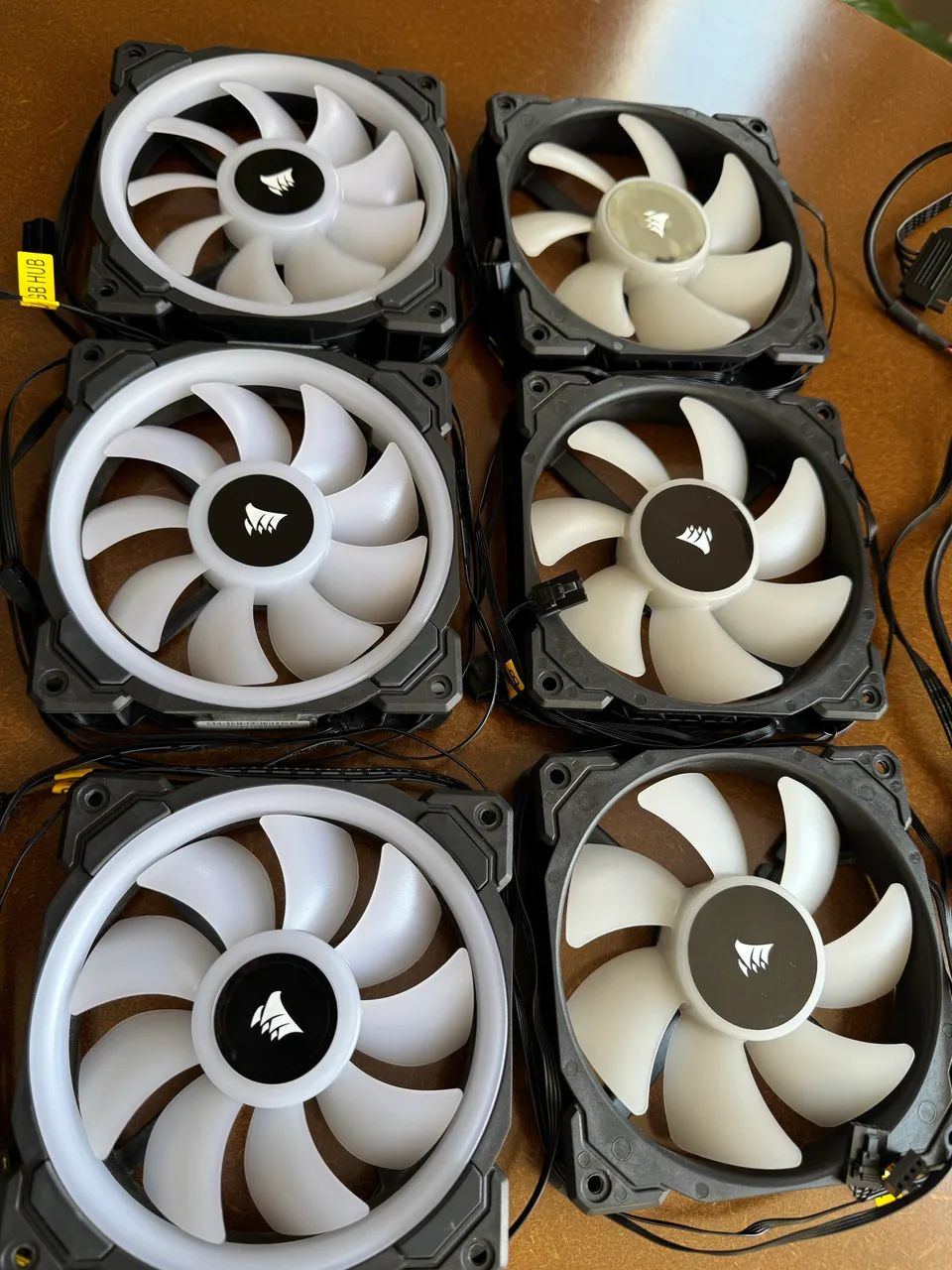 Kit 6 Fans Ventoinhas Corsair RGB + Controladora - Foto 3