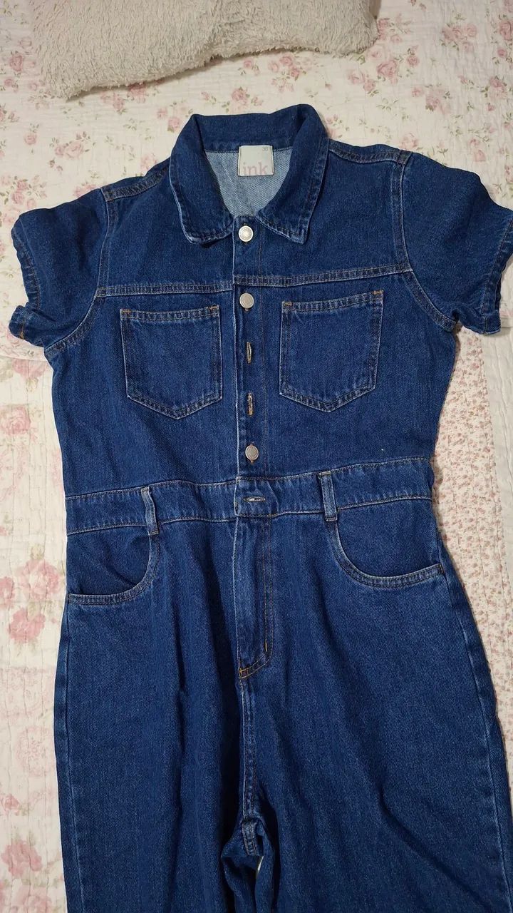 Macacão jeans tam 36 - Foto 5