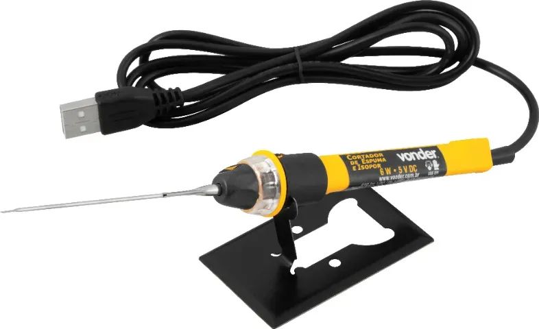 Cortador de espuma e isopor, 6 W, USB, VONDER
