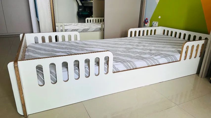 Cama Montessoriana Solteiro Infantil com Colchão  - Foto 2