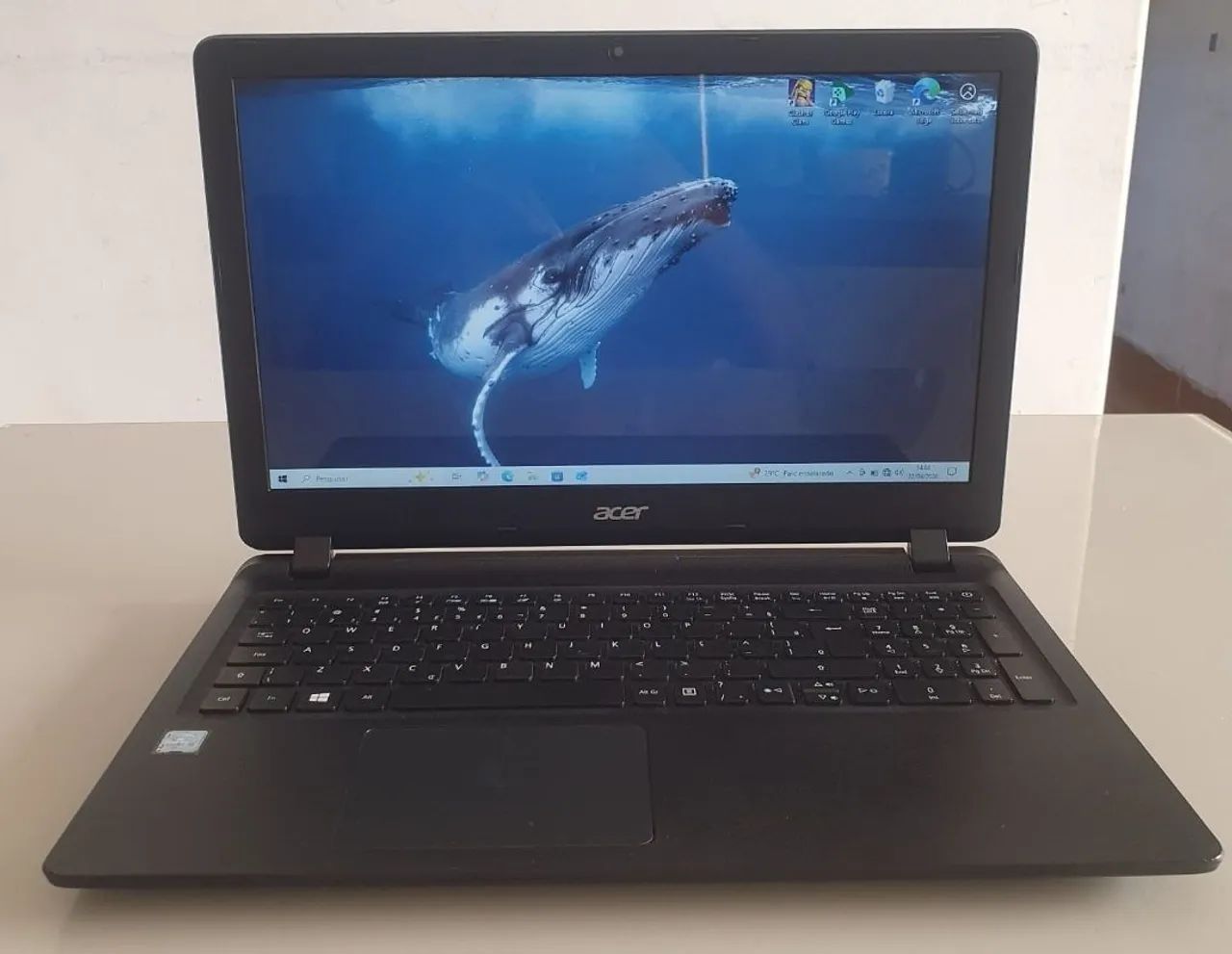 Notebook Acer 8 ram processador i3 ssd 240gb Nota e garantia