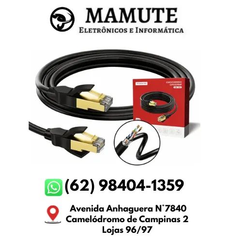 Cabo Rede 10M Lan Giga Ethernet Cat8 Deluxe 40gbps 
