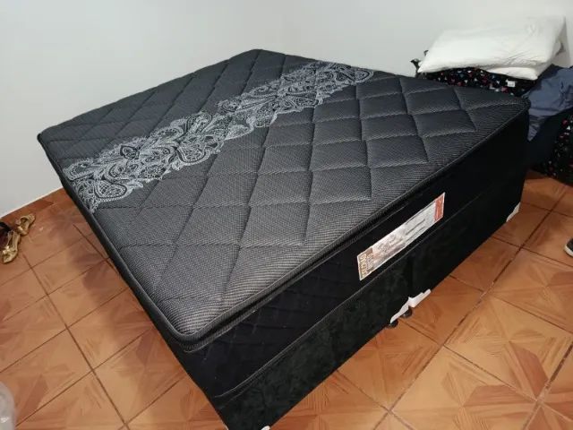 Cama Box Queen Size Colchão D33 com Pilow Top - Entrega Grátis  - Foto 3