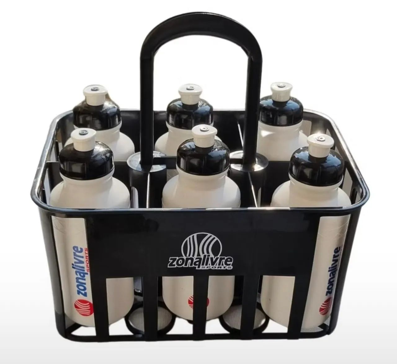 Kit de garrafas com suporte 