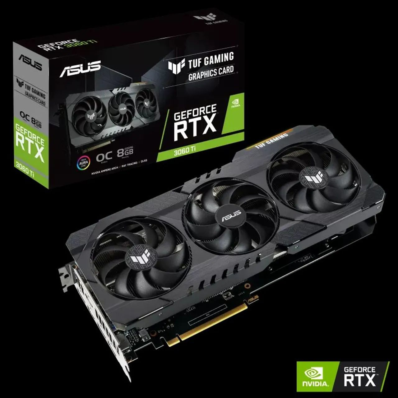 Placa de Vídeo RTX 3060Ti Asus Tuff