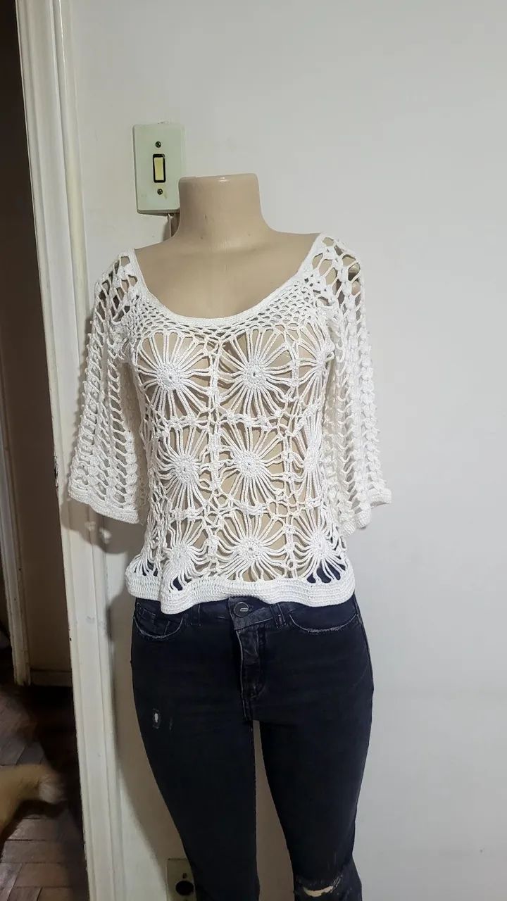 Blusas em crochê 