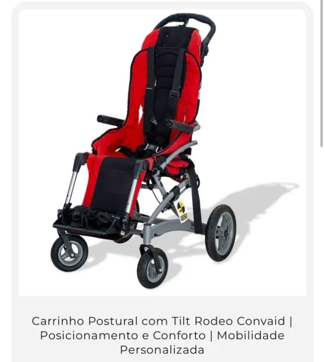 CADEIRA DE RODAS POSTURAL CONVAID RODEO RD14T COMPLETA EXCELENTE ESTADO