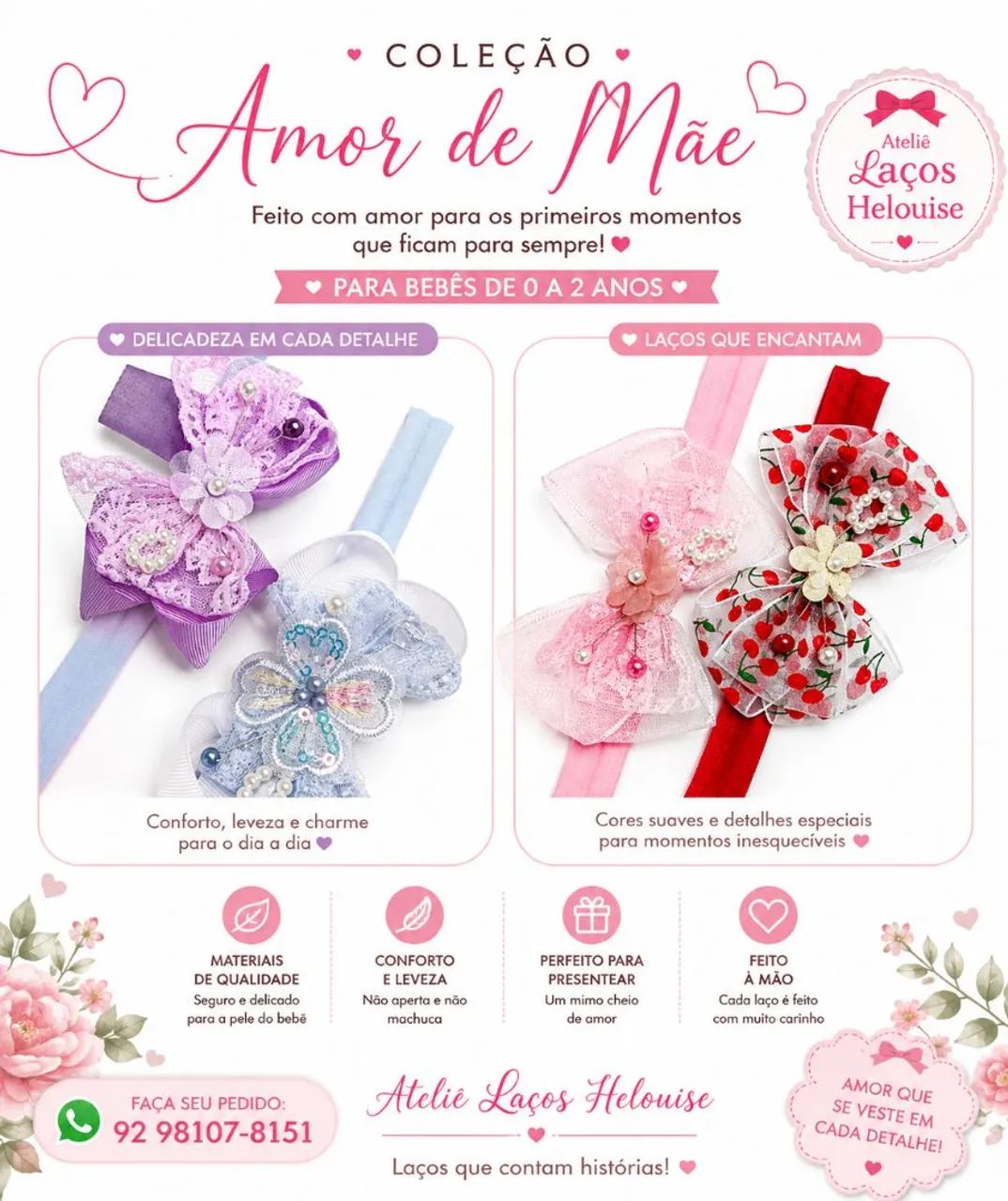 Laços de luxo infantil - Foto 2