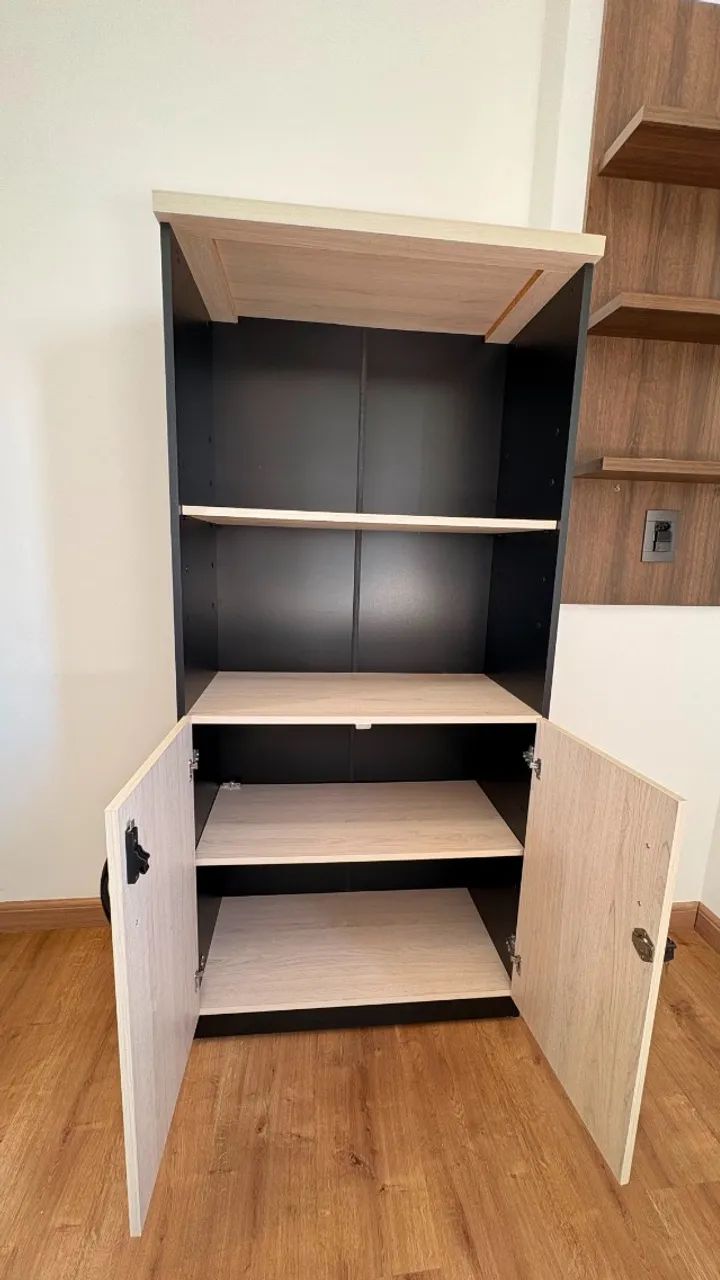 Mesa de Escritório e Armário (Kit) - Foto 4