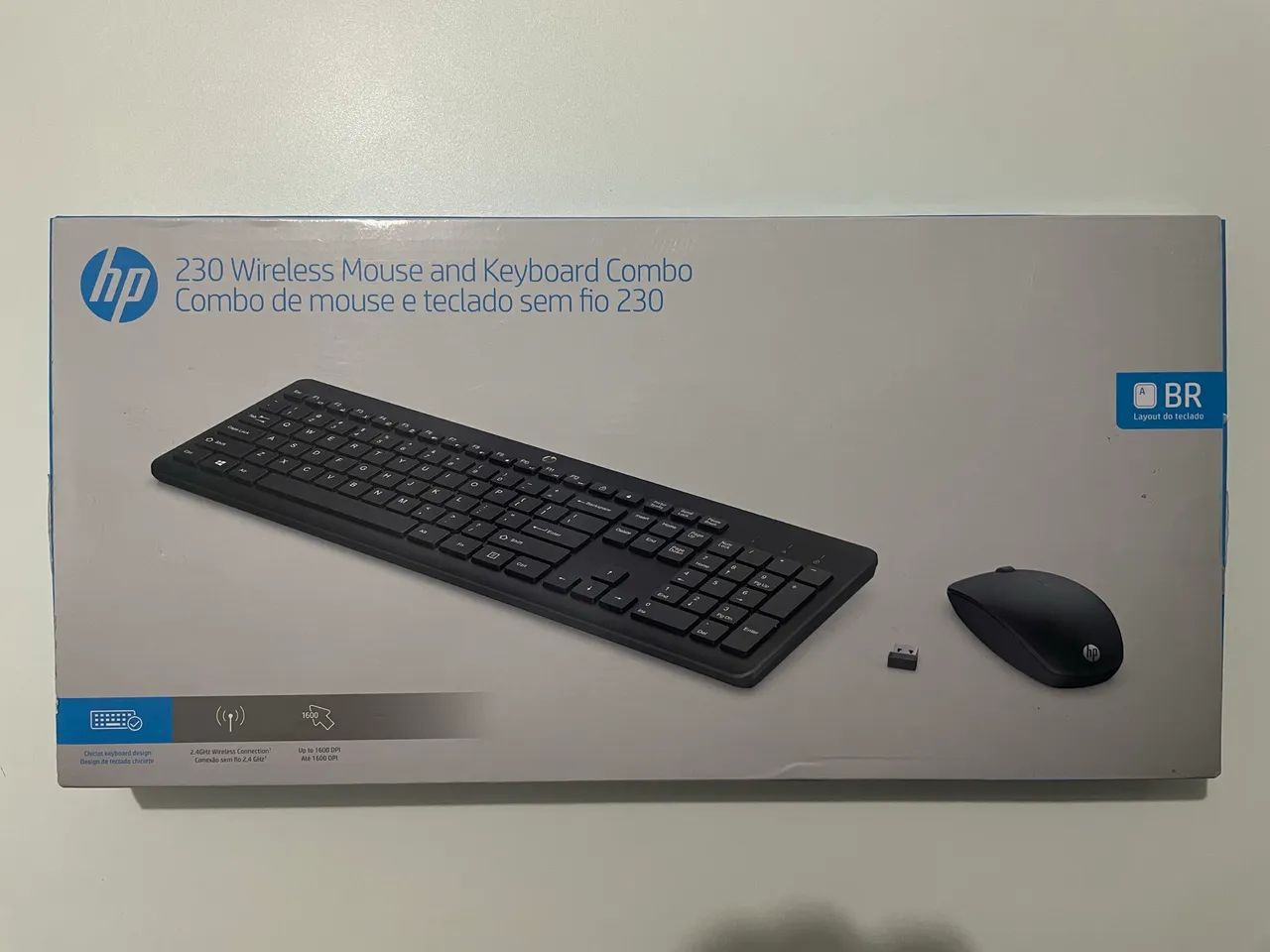Teclado e Mouse HP Wireless 