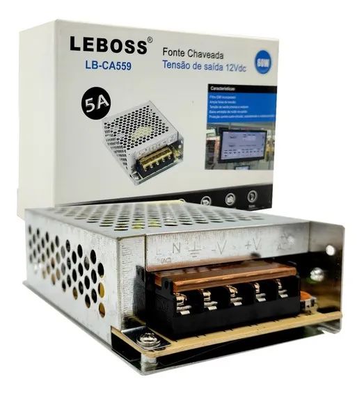 Fonte Chaveada Tensão De Saida 12vdc 60w 5a Lb-ca559 Knup