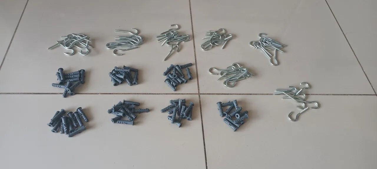 Gancho e bucha zincado 64962678749441120