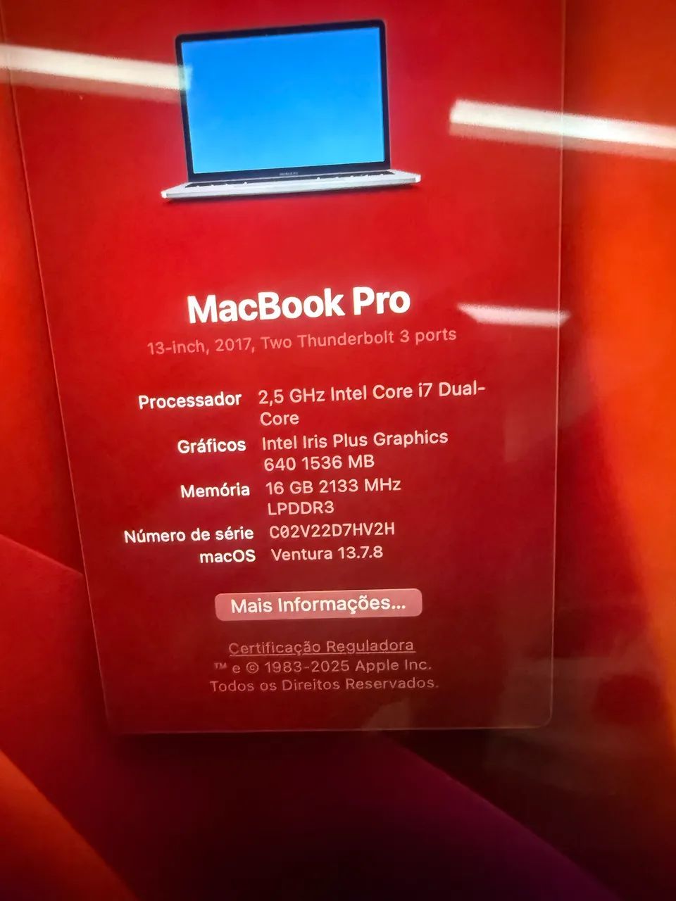 MacBook Pro 2017 i7 256GB - Foto 3