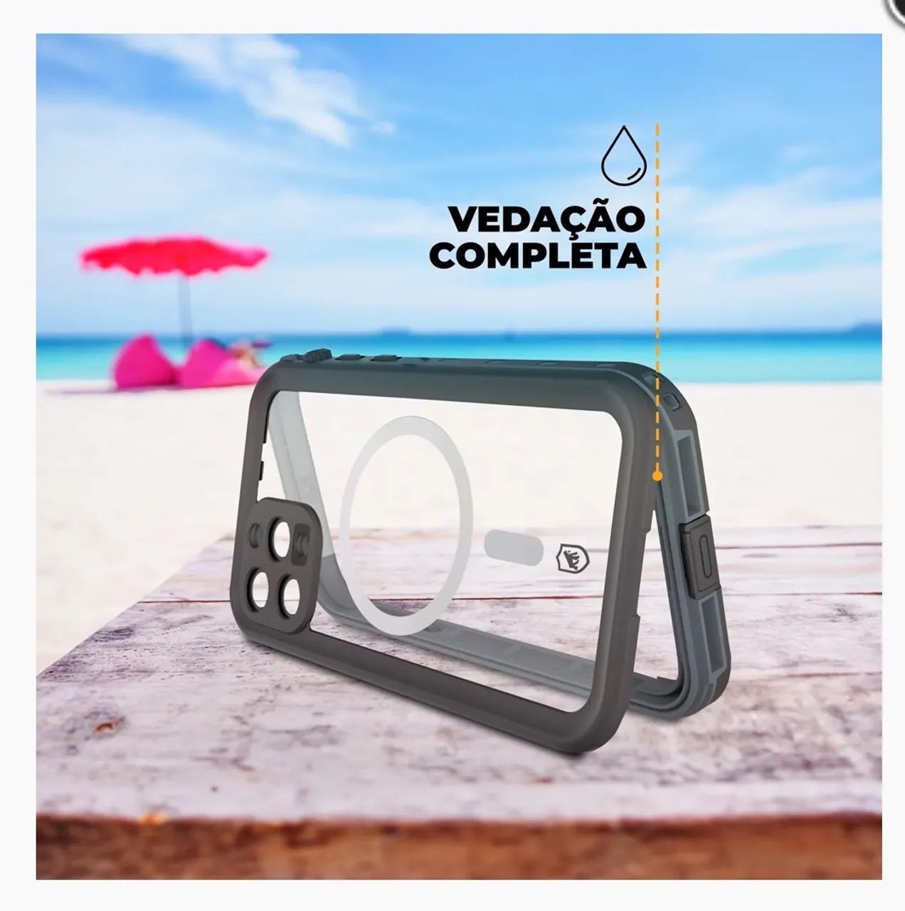 Apple IPhone 14 Pro - Capa à Prova d'água Nautical Transparente - Gshield - Foto 5
