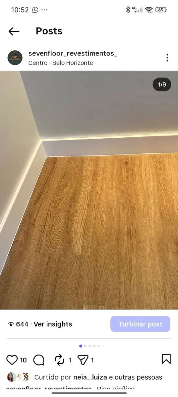 Venda e instalação de piso vinílico e rodapé  - Foto 5