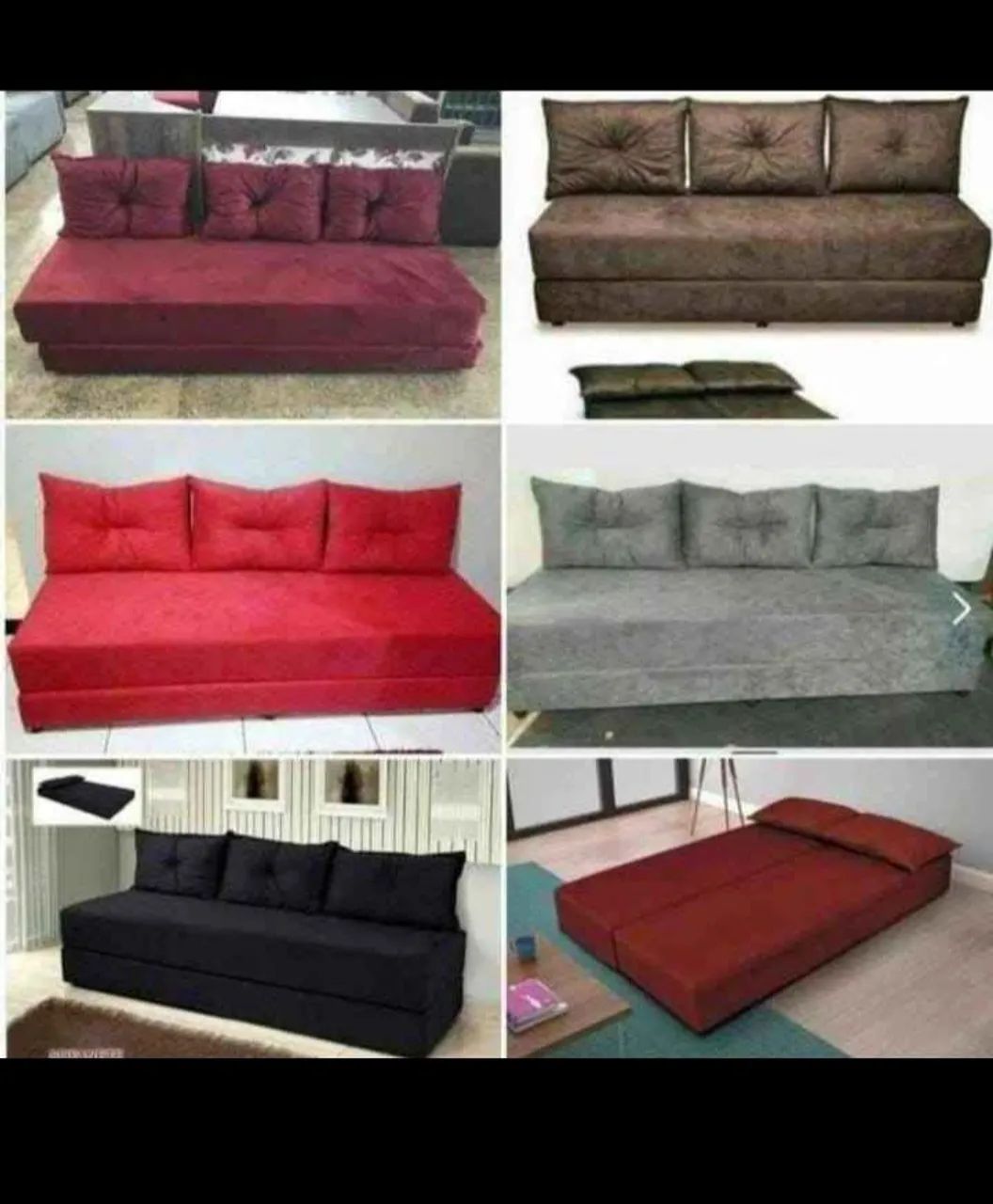 Sofá de várias cores 