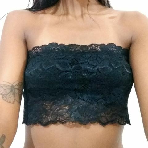 Cropped de renda