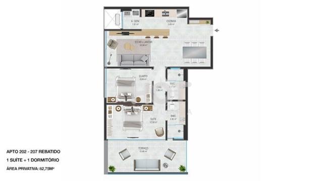 Apartamento à venda com 2 dormitórios em Jurerê internacional, Florianópolis cod:HI71464 - Foto 9