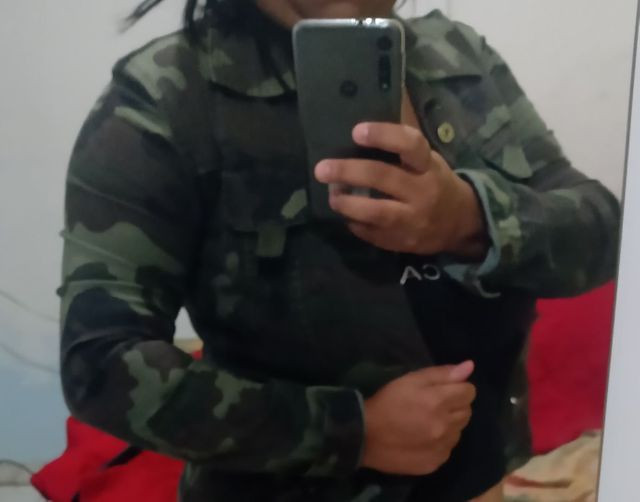 Jaqueta camuflada feminina aceito cartão - Foto 3