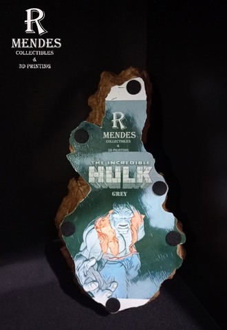 Estátua Hulk cinza resina 3d N/ Sideshow  - Foto 5
