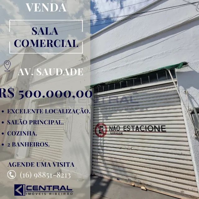 Salão comercial na Avenida Saudade, Campos Elíseos. 