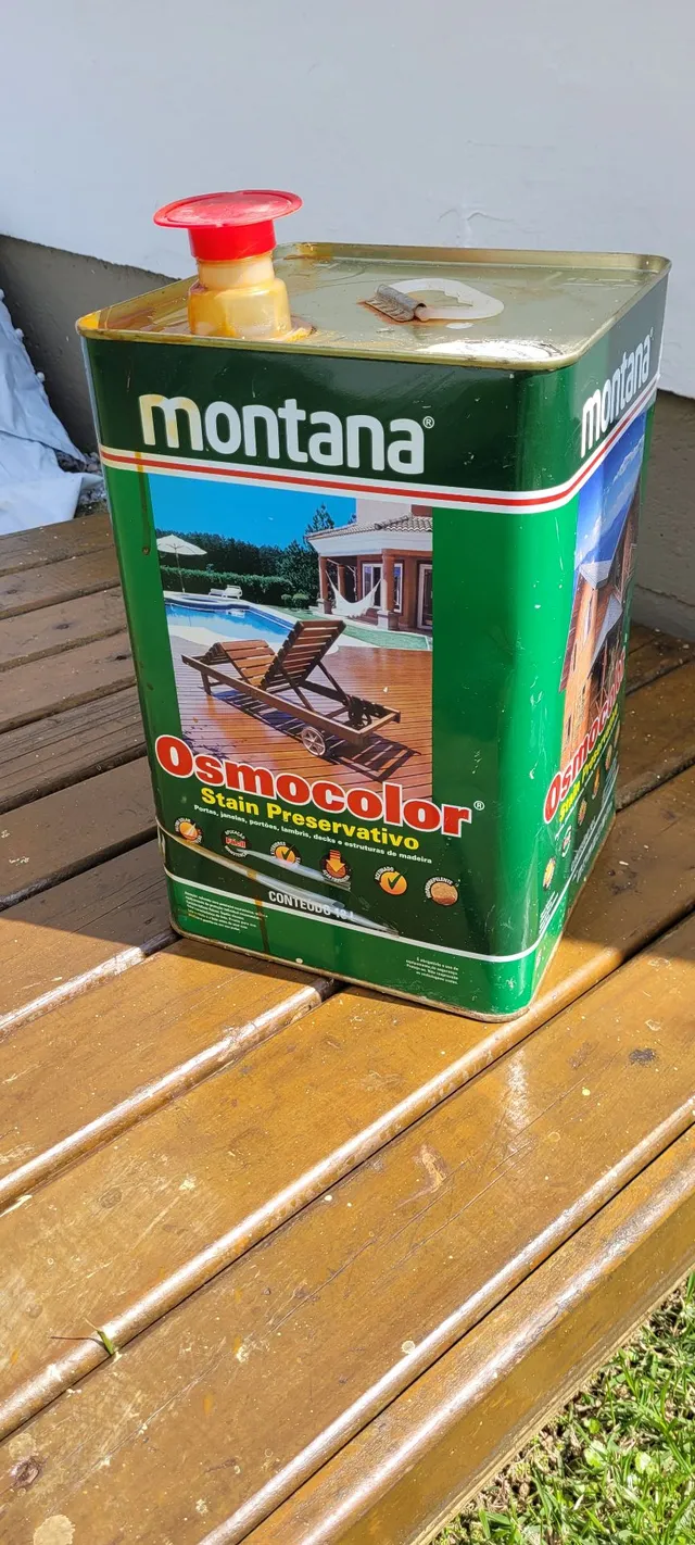 Agostini - Na serraria Agostini você encontra Osmocolor na cor Cedro  Semi-transparente. Osmocolor Stain já é sinônimo de qualidade e possui  registro no IBAMA como stain preservativo, o que comprova sua ação