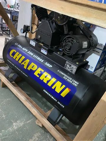 Compressor de Ar 200L 175psi Motor 5Hp Trifásico 20pes Industrial - Chiaperini (Novo) - Foto 3