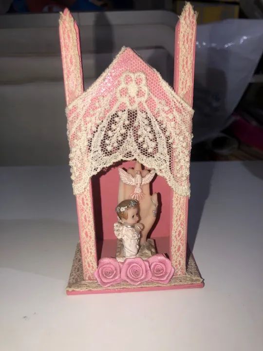 Mini capela decorativa cristã  - Foto 2